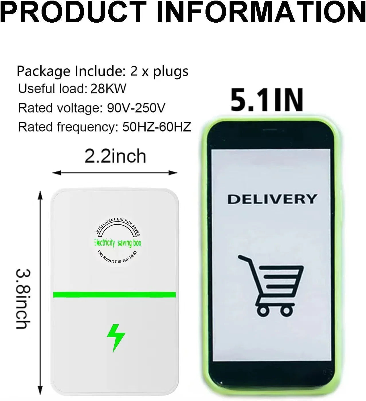 Smart Power Saver Device Intelligent Voltage Stabilizer & Surge Suppressor Upgraded Chip Household Commercial Energy Saving Box