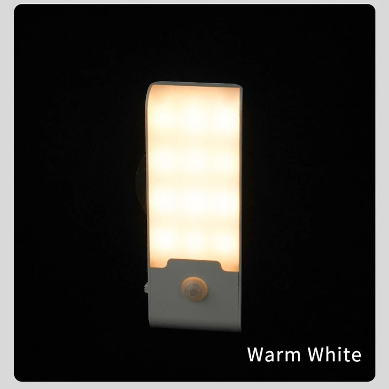 Motion Sensor LED Night Light Rechargeable Night Lamp Bedside Portable Kitchen Cabinet Night Lights for Bedroom Stairs Hallway