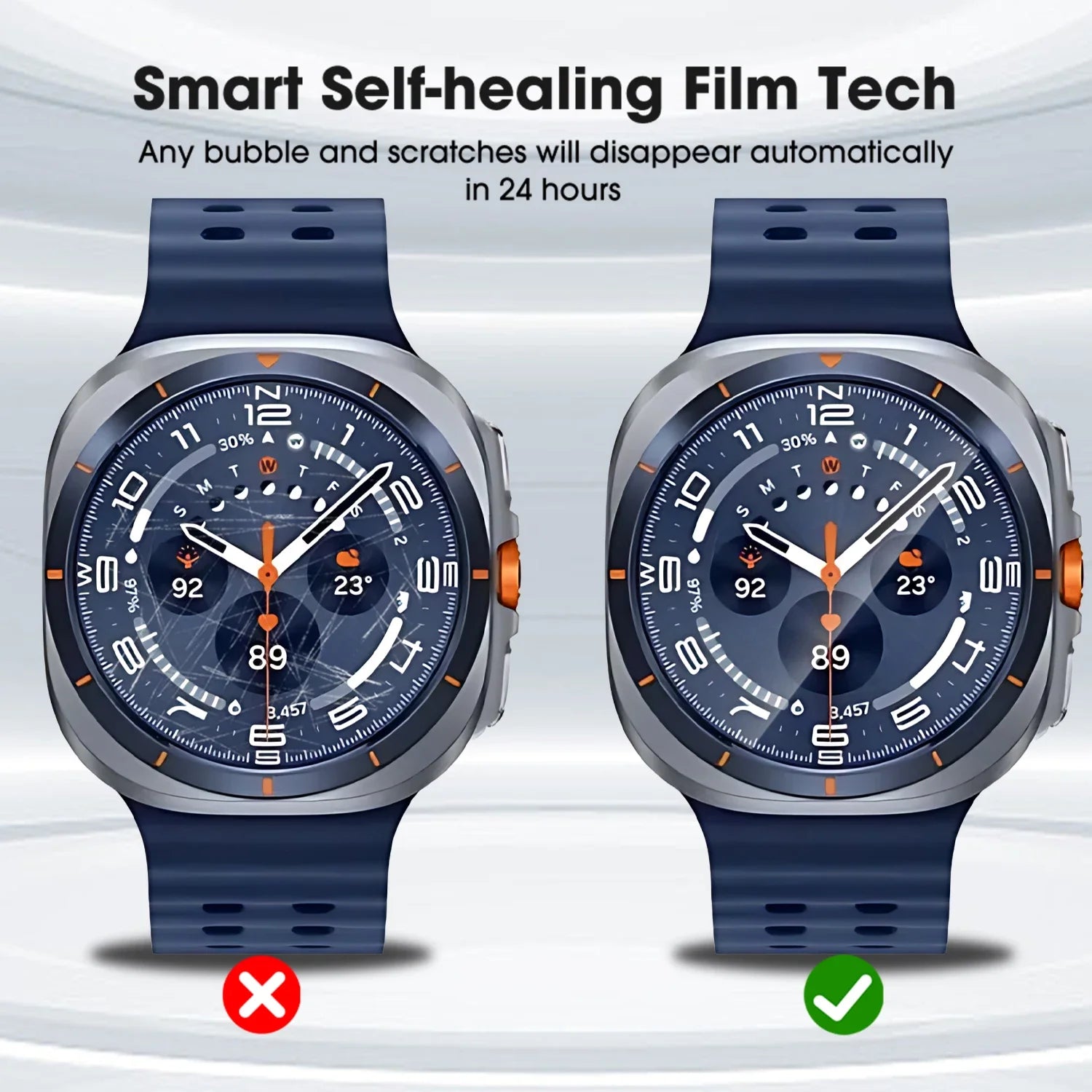 Soft TPU Protective Film for Samsung Galaxy Watch 8 40mm 44mm Smartwatch Screen Accessories Not Glass for Galaxy Watch 8 Classic