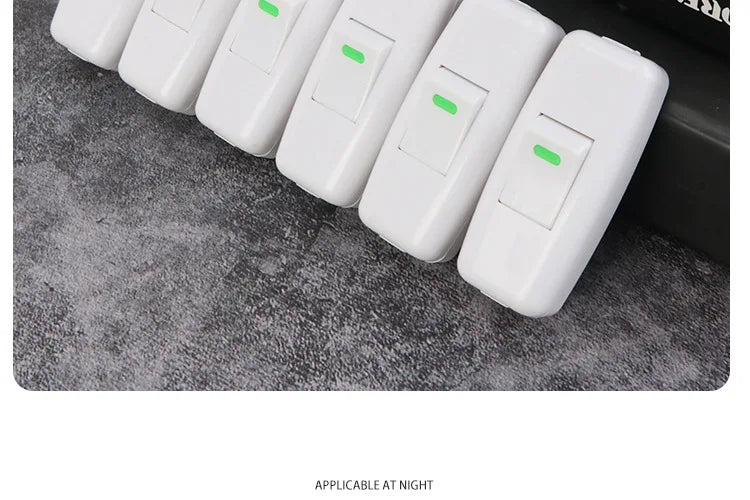 Boat Shape Switch Home Light Switches Classic White Inline On/Off Table Lamp Switches Wires Cable Switches Electrical Accessorie