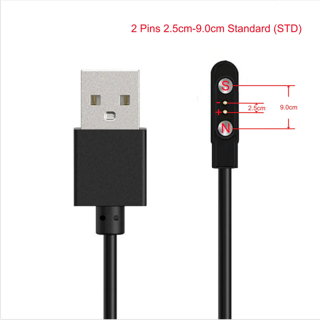 2Pin 4Pin 5Pin Magnetic Charging Cable USB Dock Charger Power Adapter For Smart Watch Juicer Thermo Cup Earphones Beauty Devices