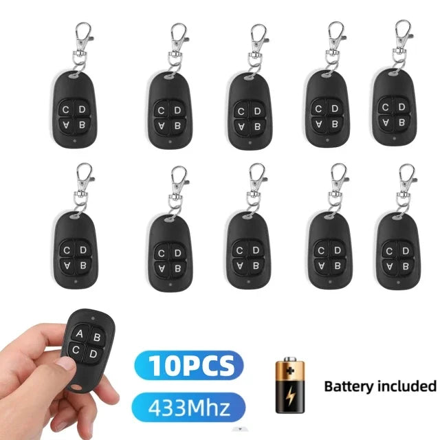 433 Mhz RF Copy Remote Control Key 433.92mhz 4CH Transmitter Duplicated Cloning Code Car Key Fob Electric Garage Door Opener