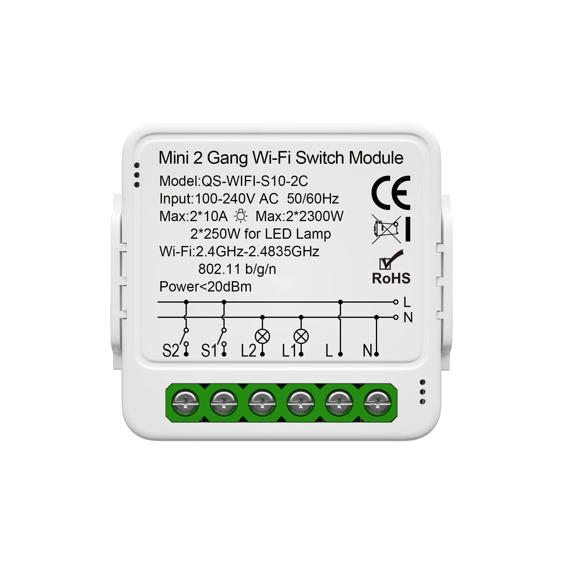Tuya Smart WiFi Switch 1/2/3 Gang Smart Home Light Switch Breaker Neutral Wire Required Remote App Timer Work with Alexa Google