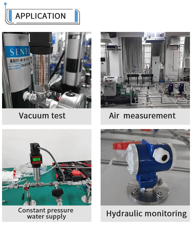 Digital Pressure Transducer 0-20Kpa 0-1Mpa 0-4Mpa Pressure Transmitter 4-20mA M20*1.5 Pressure Sensor 4-20mAPressure Transducer