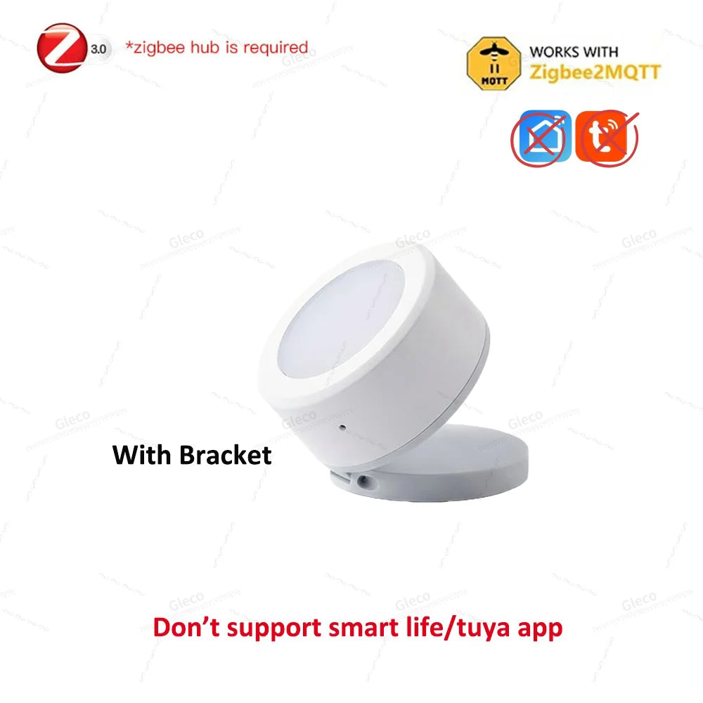 Tuya ZigBee Smart Light Brightness Sensor Luminance Illumination Detector Battery Powered For Smart Life Home Assistant Z2M Hub