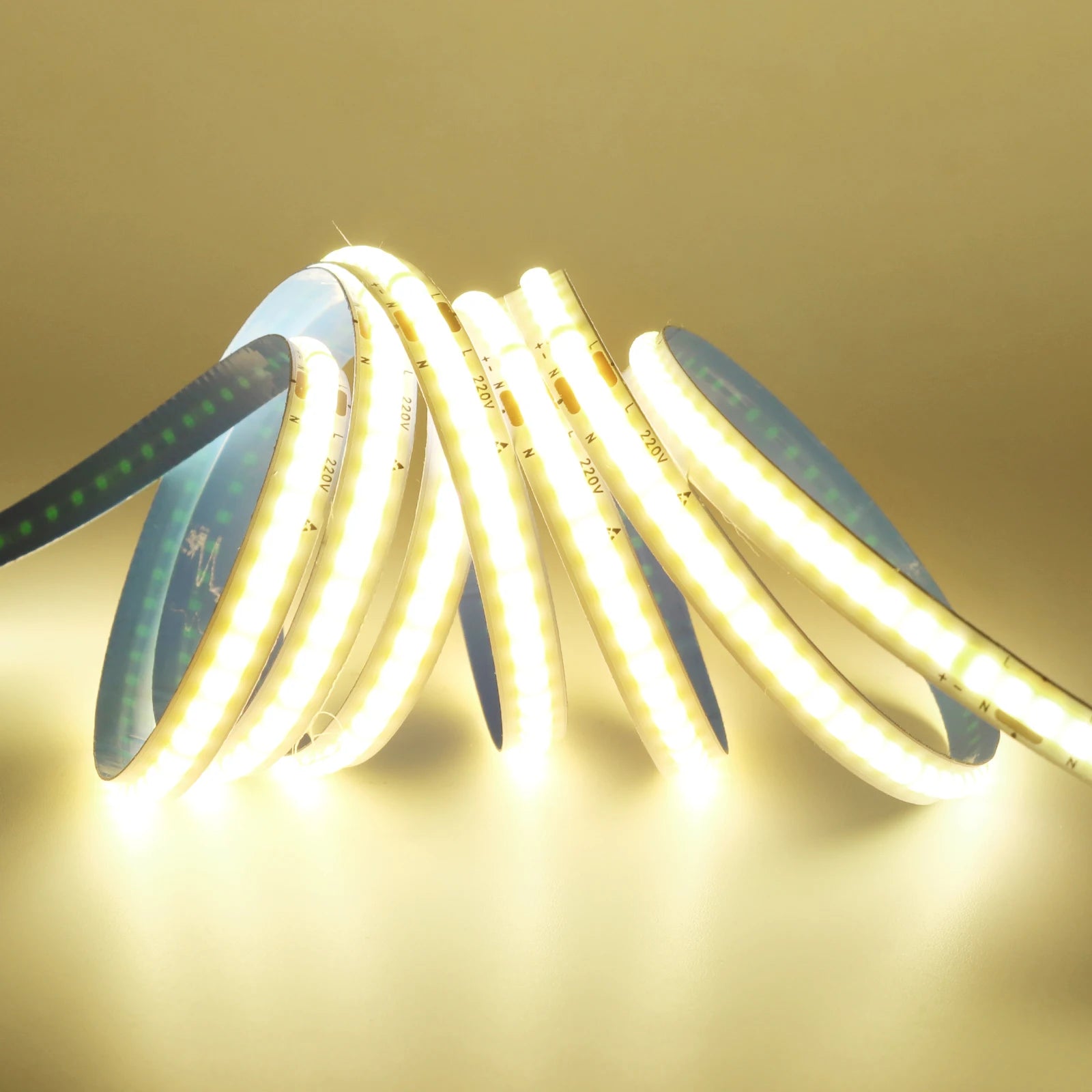 220V COB LED Strip Light 5M 10M 15M 20M Flexible Tape No Need Driver High Brightness 240LEDs RA90 Red Blue White Linear Lighting