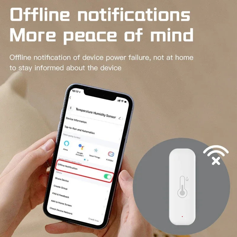 Tuya Zigbee Temperature Humidity Sensor APP Remote Control For Smart Home Work With Yandex Alexa Home Assistant ZHA Zigbee2MQTT