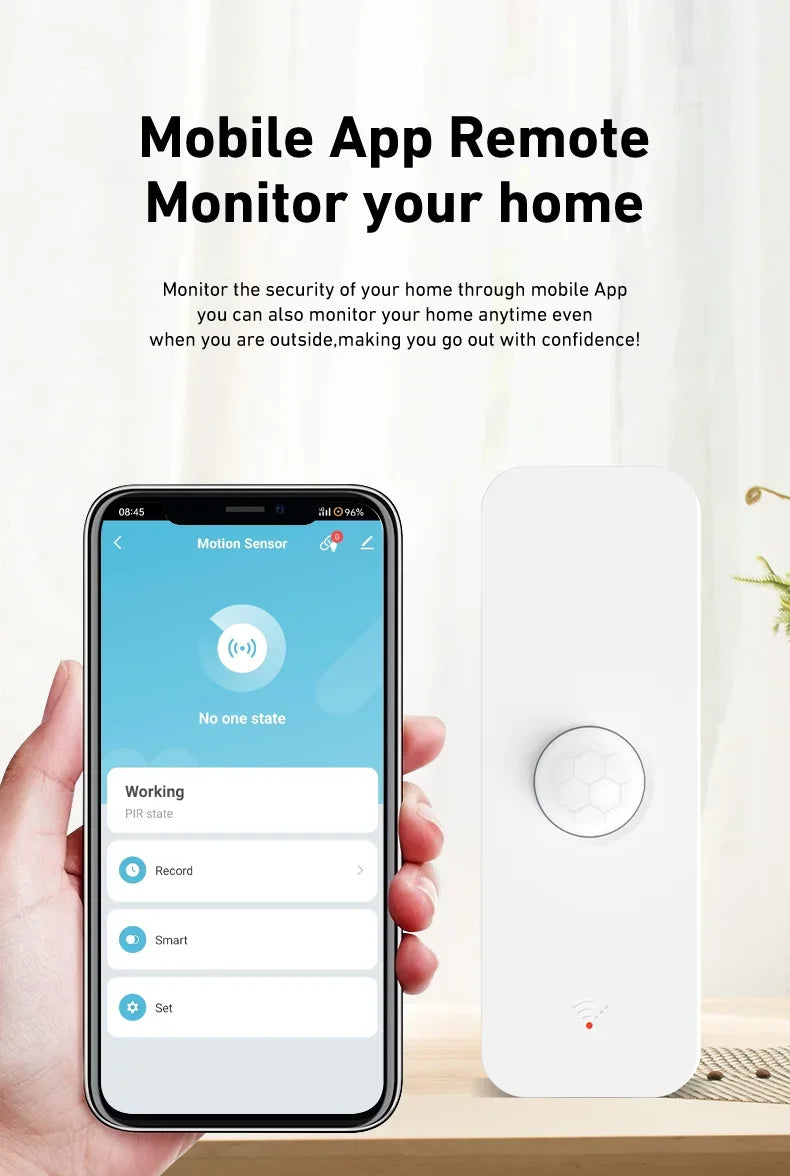 Tuya WiFi Zigbee PIR Motion Sensor Smart Home Human Body Infrared Detector Security Smart Life Works With Alexa Google