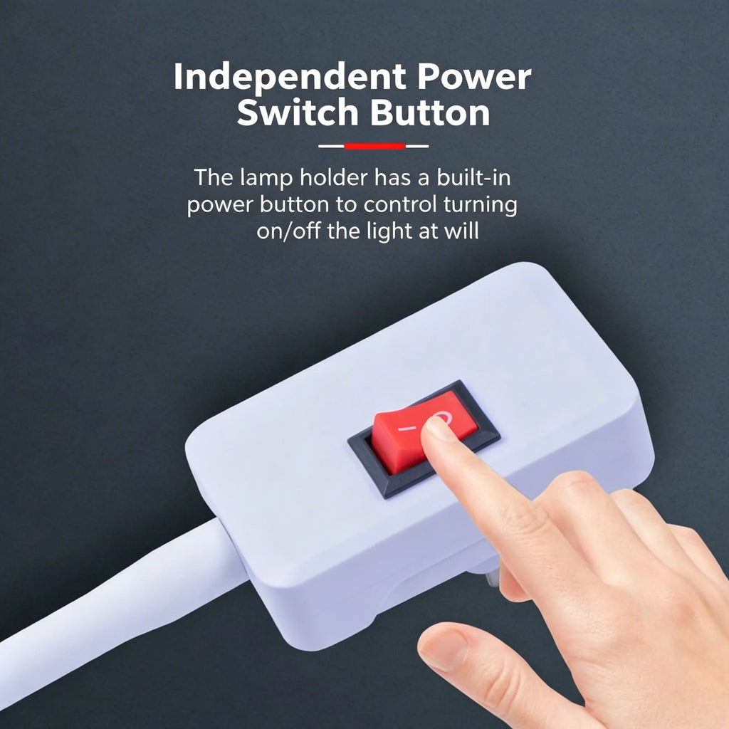 Plug-in LED Night Light With Switch Super Bright Energy Saving Socket Lamp Bedroom Bedside Wall Home Indoor Lighting
