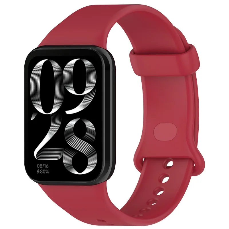 Official Silicone Band Strap for Xiaomi Mi band 9Pro/10 8 Pro Smart Watch Bracelet Replacement For Redmi Watch6 5 4 Accessories