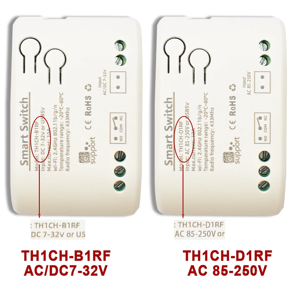 Smart Temperature Humidity Wifi Switch 10A 2000W Intelligent Monitoring Thermostat Compatible with Ewelink Alexa Google Home