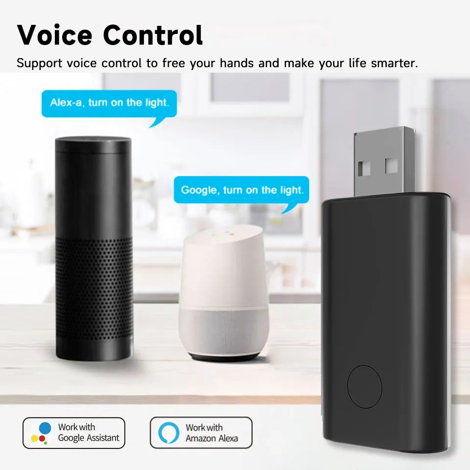 Tuya USB WiFi Smart IR Remote Control Universal Infrared Air Conditioner Remote Works with Alexa Google Assistant