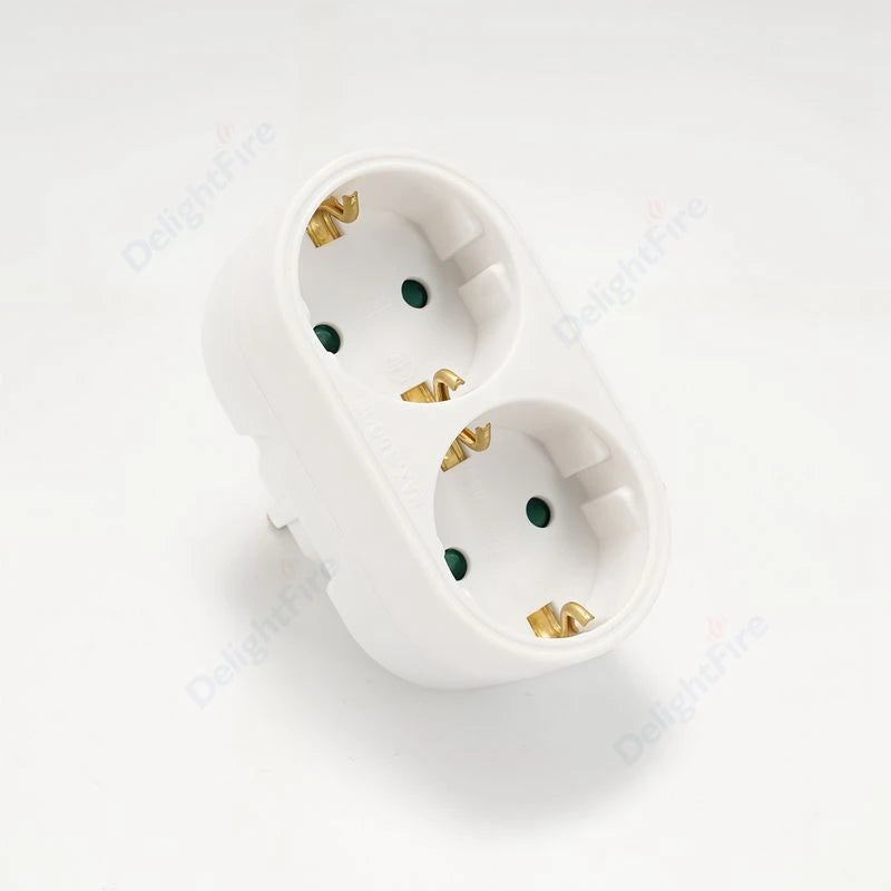 EU Extension Socket With Switch ON/OFF Electrical Plug European Standard Russia Spain Ukraine Korea Power Converter Plug Adapter