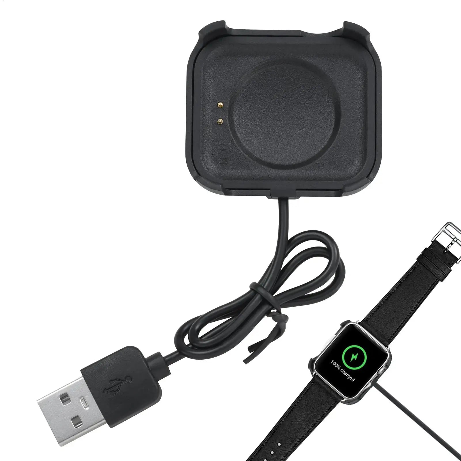 Smart Watch Charger Cable Fasting Charging Watch Charging Cable USB Chargeable Adapter Cords For Home Bedroom Nightstand
