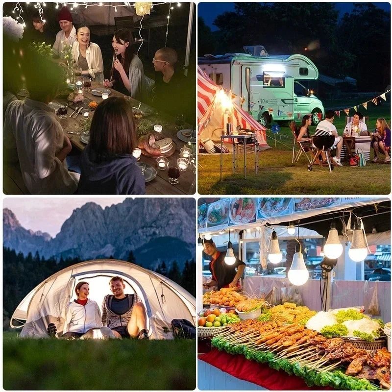 3/5/7W USB Lamp Bulb 5V Emergency Light Lamp LED USB Rechargeable Portable Camping Lantern For Outdoor Camping Tent Lighting
