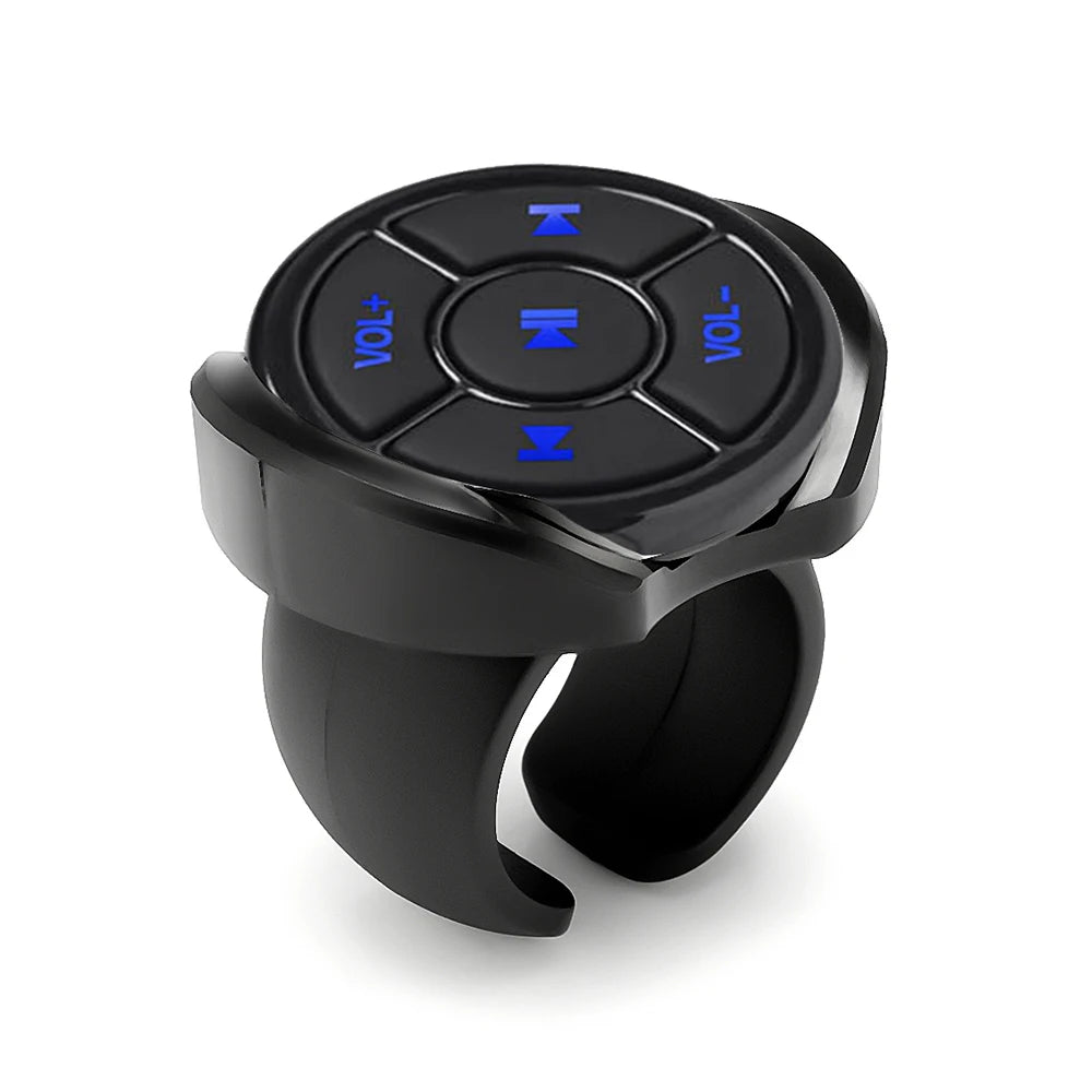 Wireless Bluetooth 5.0 Remote Controller Media Button Car Motorcycle Bike Steering Wheel Music Play for IOS Android Phone Tablet