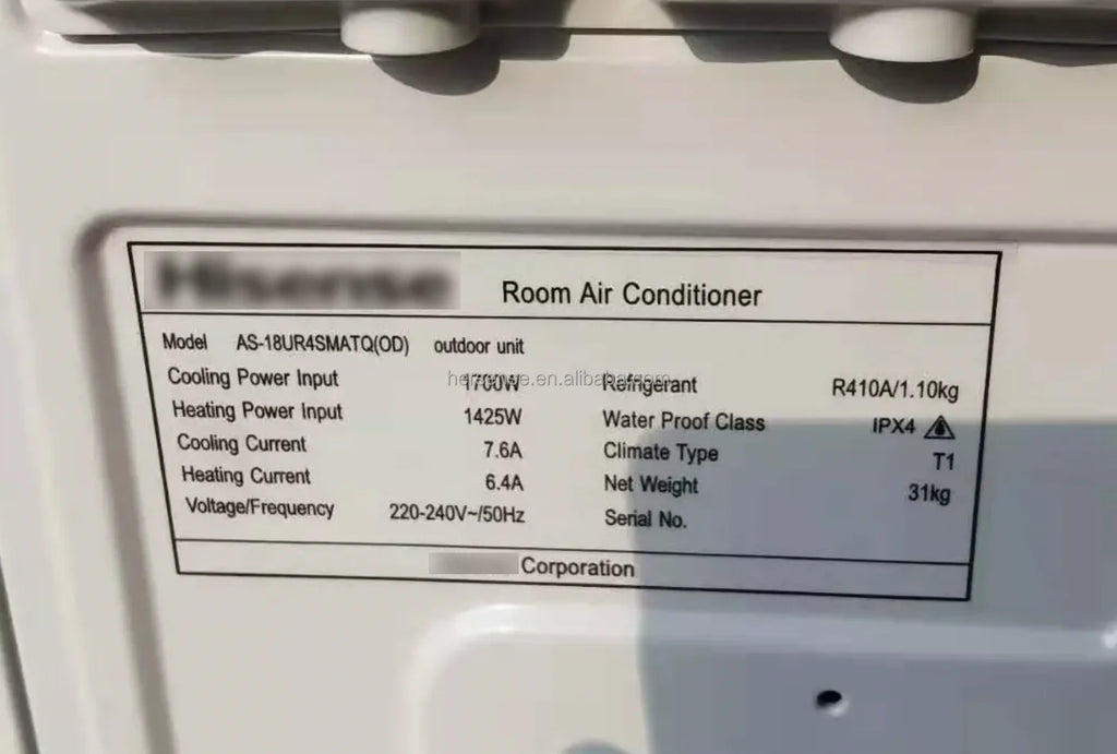 Smart Home AC 9000BTU 12000BTU, High Efficiency Cooling, R32 Gas, Black, CE Certified, Energy Efficient Air Conditioner