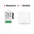 433MHz Smart Light Switch AC 110V 220V Receiver and 1/2/3Gang 86 Wireless Push Button Switch Transmit 50m for Home Improvement
