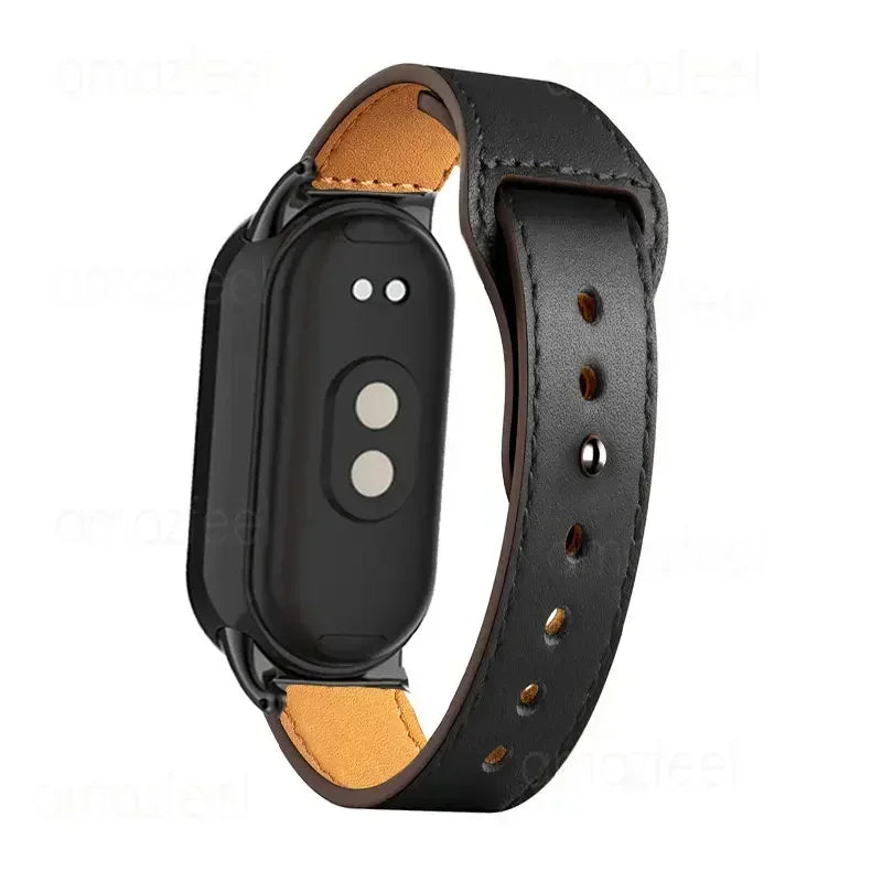 Watch Strap for Xiaomi Smart Band 10 9 Leather Watchband Correas for Xiaomi Mi Band 9 Bracelets Belt for Xiaomi Band 8 Wristband