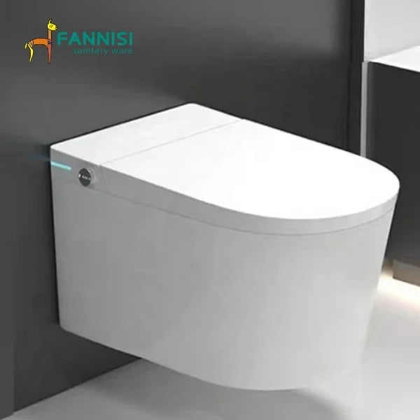 Smart Wall-Mounted Automatic Heating Toilet Intelligent Household Unit With Advanced Seat Heating And Smart Hanging Feature