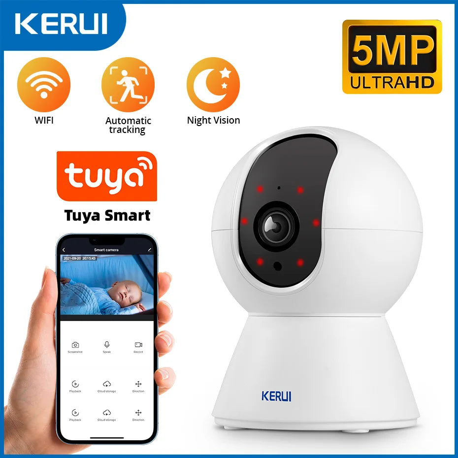 KERUI 4G/WiFi GSM Home Alarm with 7-inch IPS Large Touch Screen Panel Works with Tuya Wireless Security Alarm System Burglar