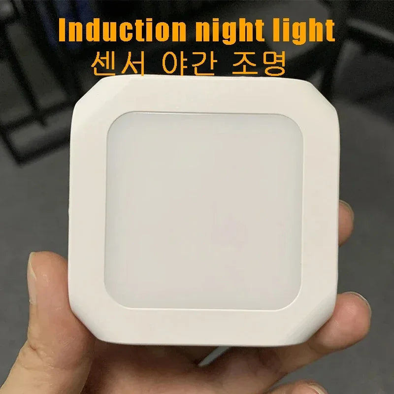 Mini LED Night Lights Plug in Light Dimmable Lamps Energy Saving Square Lamp Under Cabinet Light Kitchen Living Room Aisle WC