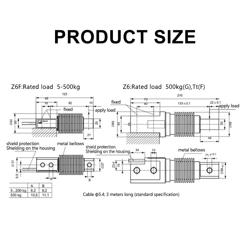 HBM Z6FC3 Load Cell Bending Beam Weighing Sensor for Hopper Scale Belt Scale Checkweigher Process Weighing Light Industry