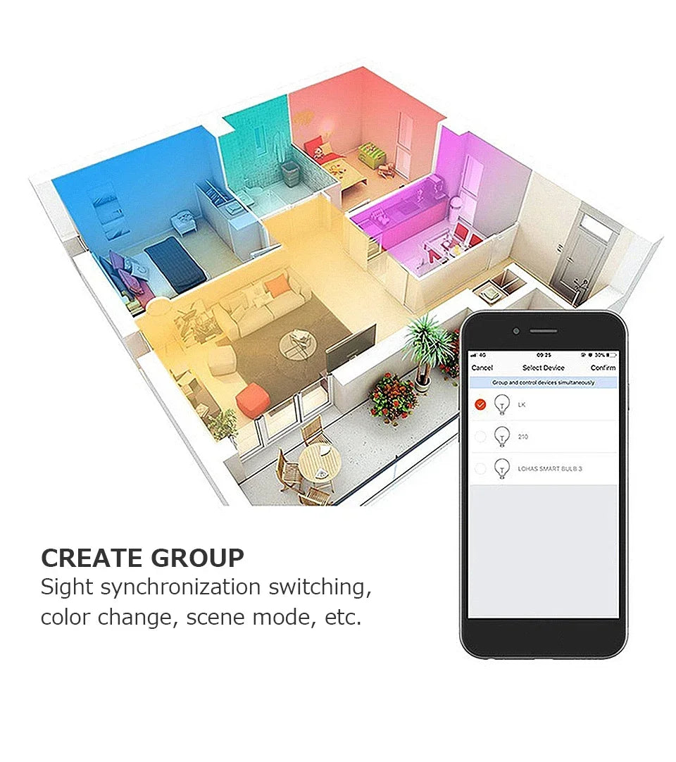 5W 7W 9W 220V 110V Tuya Smart WiFi GU10 LED Bulb Spotlight Alexa Lamp RGBCW Smart Life APP Control Works With Alexa Google Home