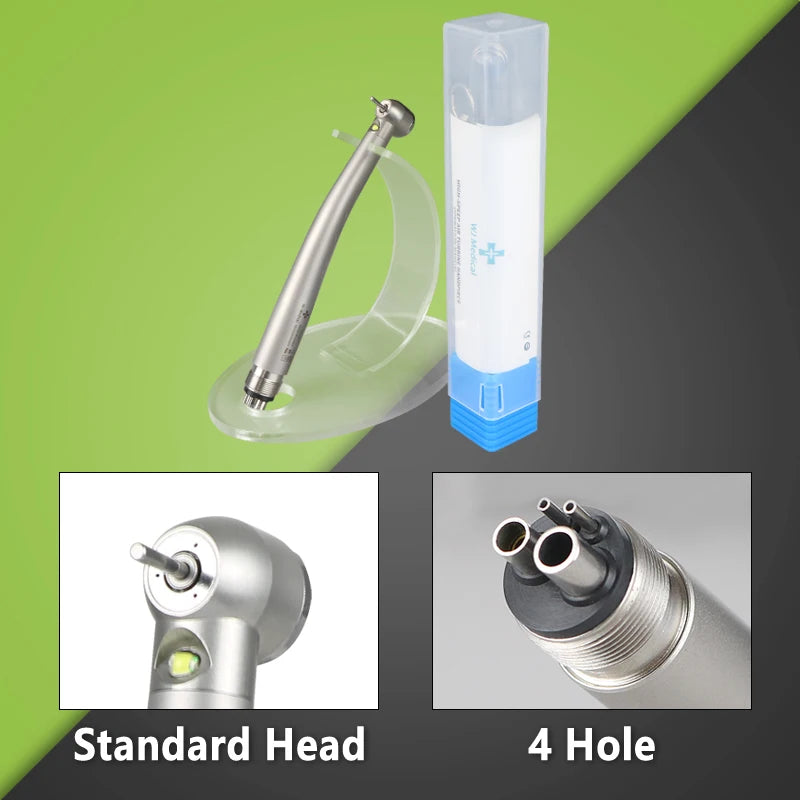 Dental LED High Speed Handpiece Dentist Tips E-Generator rotation Push Button Triple Water Ceramic Rotor Dentistry Sets