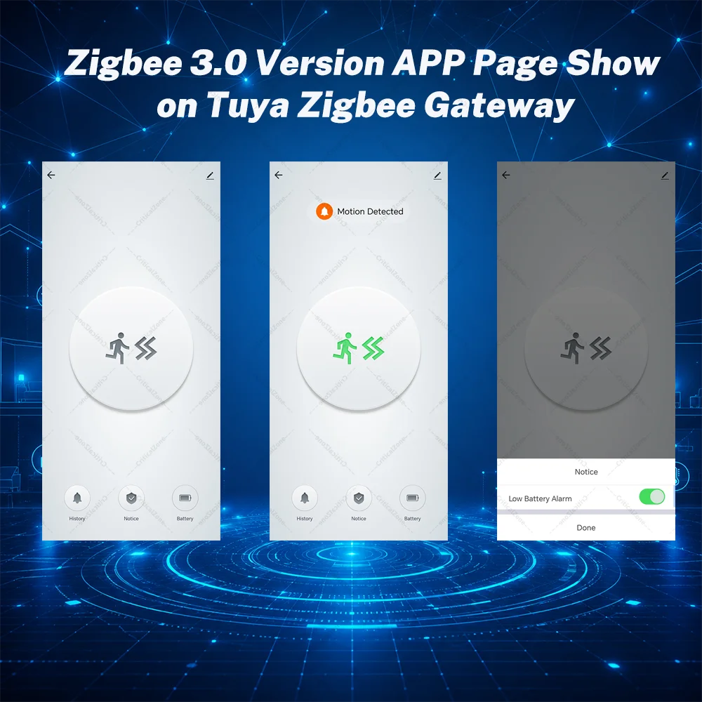 Zigbee 3.0 PIR Montion Sensor Zigbee Sensor Zigbee Hub Required workwith Home Assistant Yandex Alexa ZHA Zigbee2MQTT SmartLife