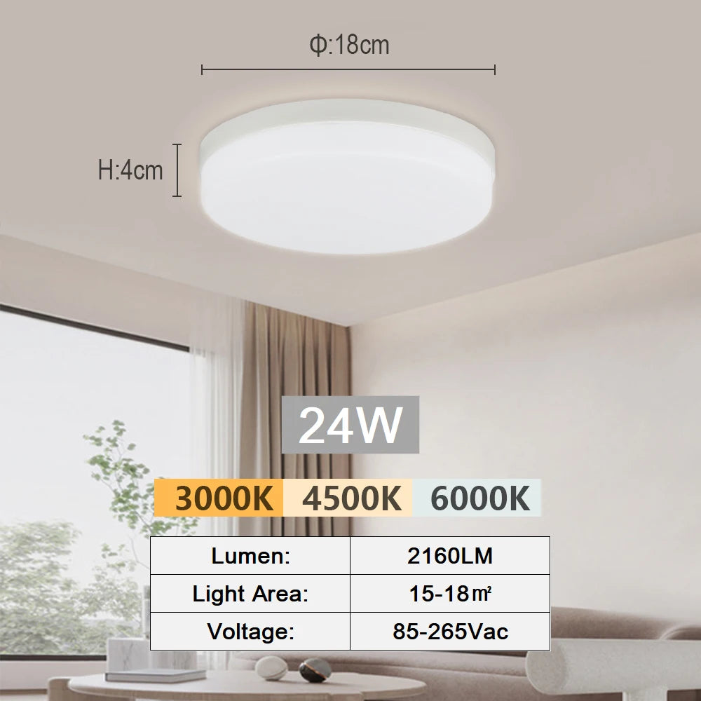 Ultra-thin 18-48W LED Ceiling Lamp Bedroom Light Lustre LED Lights For Room Ceiling Light Fixture Modern Home Decoration