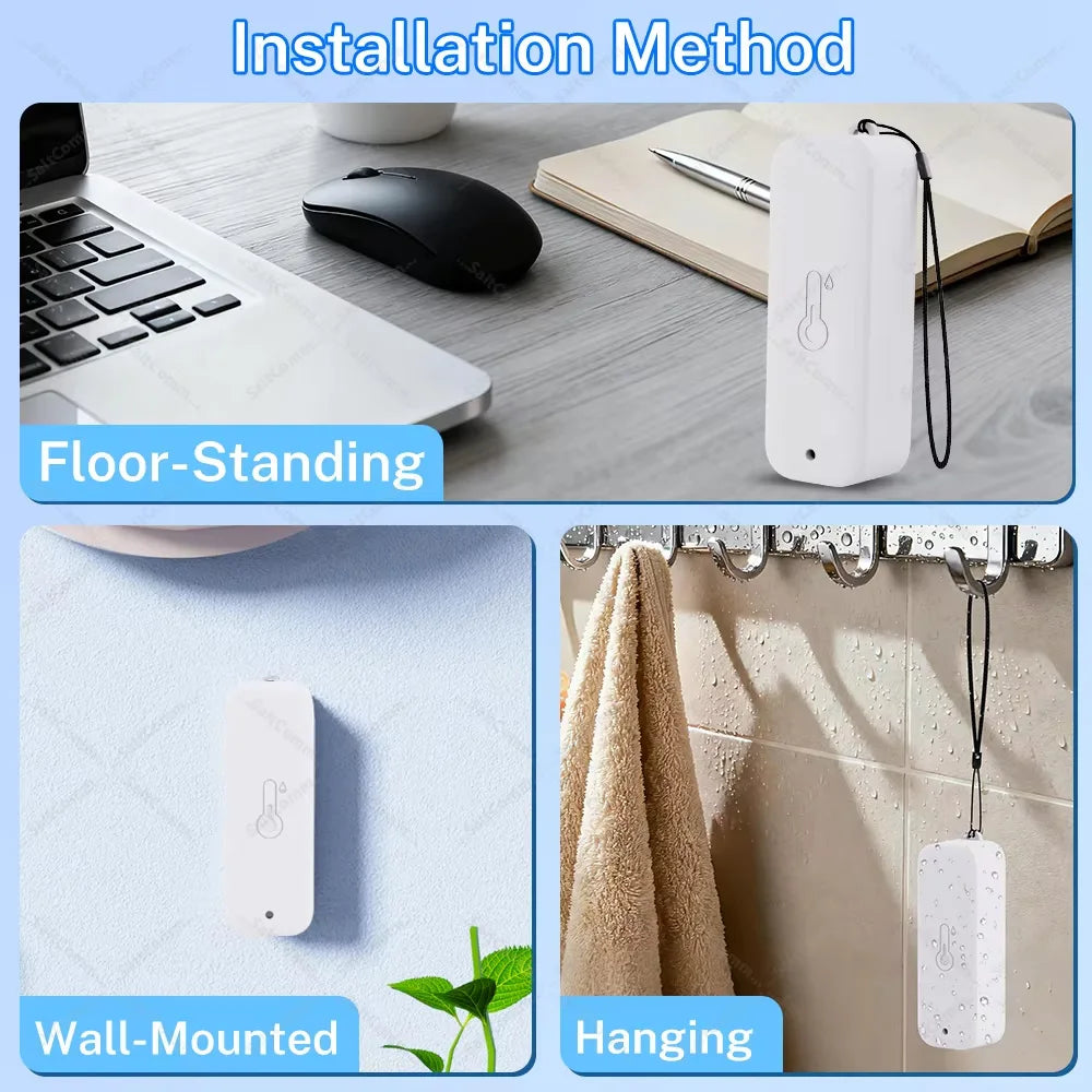 Zigbee 3.0 IP65 Waterproof Temperature Humidity Sensor Indoor Outdoor Compatible with Alexa Yandex Zigbee2MQTT Home Assistant