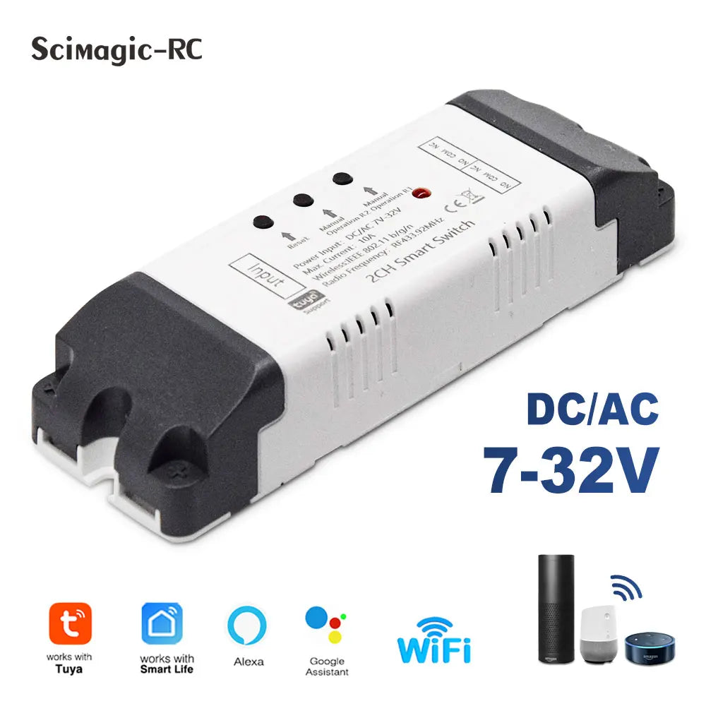 Tuya WiFi Smart Garage Door Opener Switch Sliding Gate Controller Work With Alexa Echo Google Home SmartLife APP Remote Control