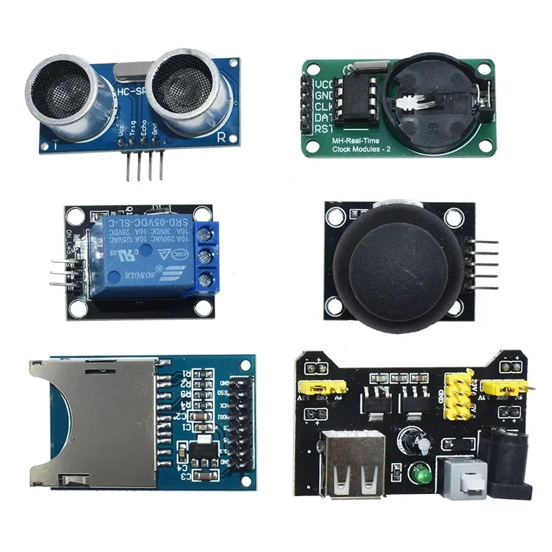 45 in 1 Sensors Modules 16 Kinds Starter Kit For Arduino Raspberry Pi , Better Than 37 in 1 With Box DIY UNO R3 MEGA2560