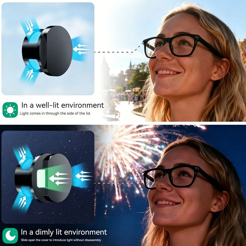 LED Light Blocker Cover for Meta Display LED Light Dimming Blocker LED Lights Protection Covers for AI Smart Glasses