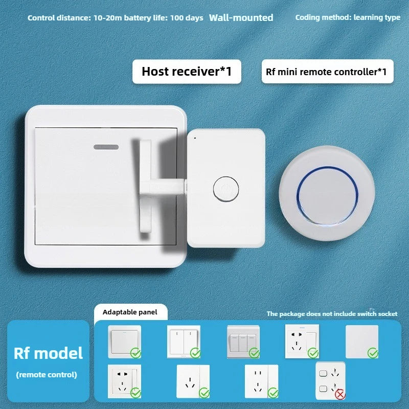Wiring-Free Wireless Remote Control Turn Off/on Tool Wireless Remote Control Switch Smart Wireless Home Remote Control