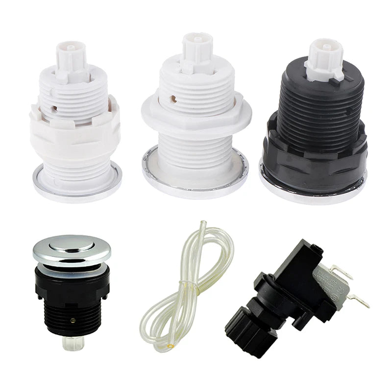 1Pcs 28/32/34mm Pneumatic Switch On Off Push Button For Bathtub Spa Waste Garbage Disposal Whirlpool