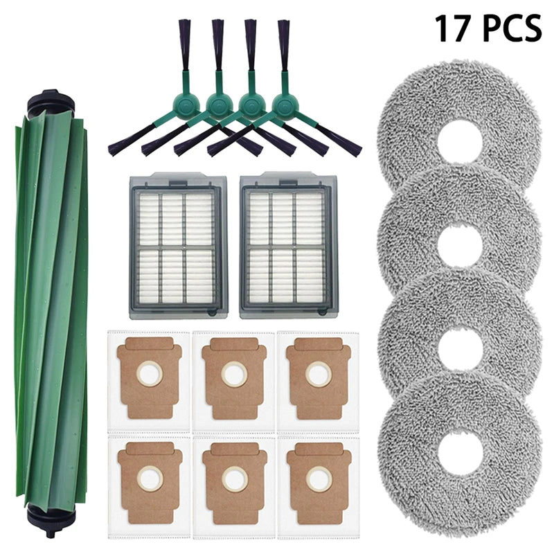For iRobot Roomba Plus 405 Combo / 505 Combo Robot Vacuum Spare Parts Main Side Brushes Mop Cloths Filters Dust Bags Accessorie