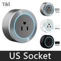Power rail socket, intelligent household kitchen appliance socket, new US UK EU FR standard wall power plug adapter with USB