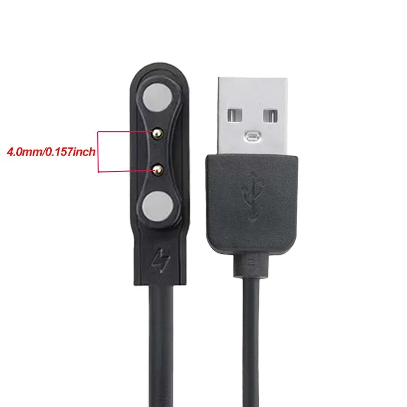 ZL02CPro Charger Cable 2 Pin USB Charging Cable for ZL02 / ZL02D Smartwatch Smart Watches Wristwatch Clock Charge Accessories