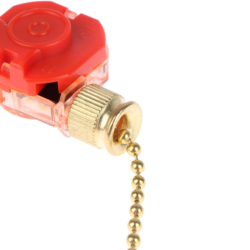 3 Speed Pull Chain Control Brass 4 Wire Ceiling Fan Switch