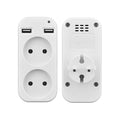 Power Strip USB Socket Adapter EU Plug AC Outlet Double Socket With 2 USB Port Fast Charging Home Office Surge Protector Adapter