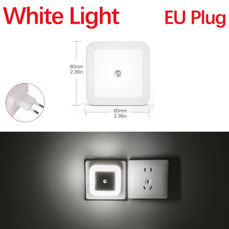Auto ON/OFF LED Smart Night Lamp Under Cabinet Light PIR Motion Sensor Kitchen Bedroom Light for Night Cupboard Closet Stairs