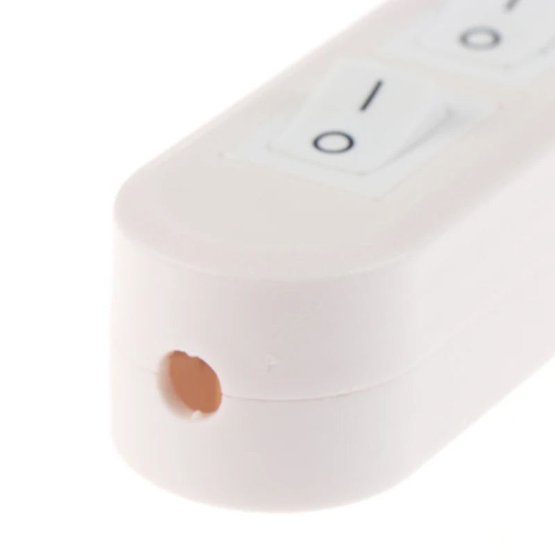 Inline Cord Switch AC 250V 10A Duplex On/Off Feed-Through For Bedroom Table Lamp Desk Light Two-button Boat Shape Switch