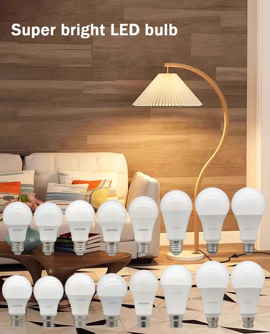 6pcs/lot LED bulb E27 AC 110V 220V 3W 8W 9W 12W 15W 18W 20W 24W LED lamp Saving Cold Warm White Bulbs for Home Light