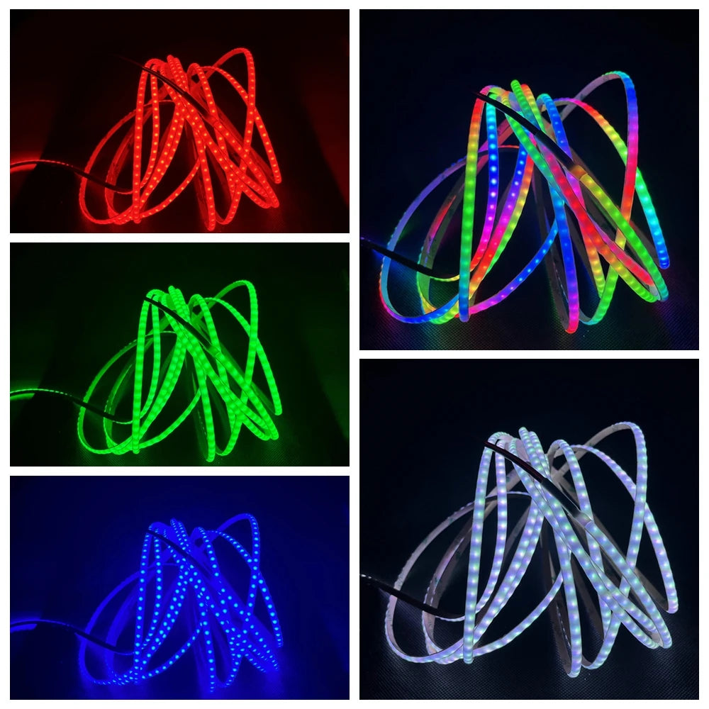 5mm WS2812B COB LED Strip Smart RGBIC WS2812 Individually Addressable High Density 160Leds/m  Flexible Pixel Light DC5V/DC12V