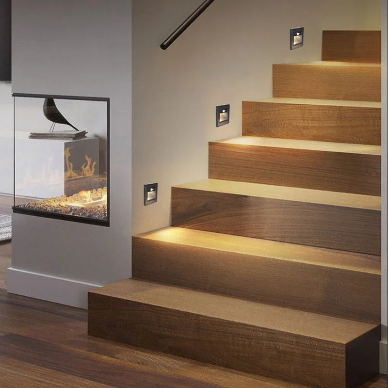 Motion Sensor Light AC110V-220V Infrared Human Body Induction Night Footlight LED PIR Sensor Stairway Corridor Foyer Lighting