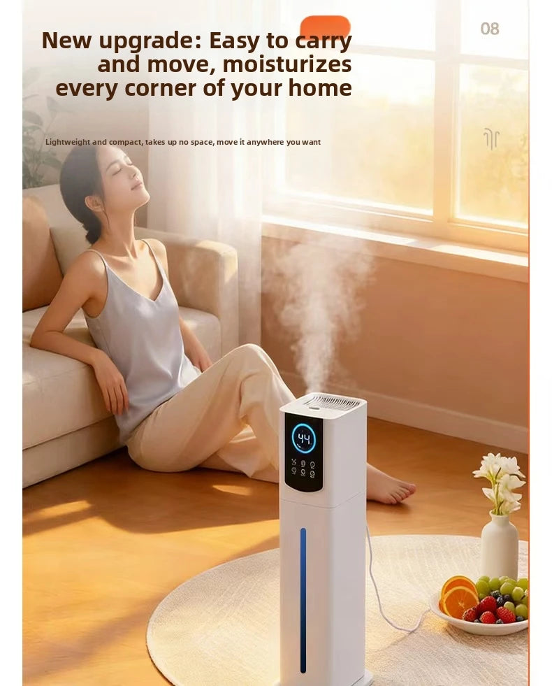 9L Smart Humidifier for Bedroom Ultrasonic Large Mist Air Humidifier Ultra-Quiet 28dB, Auto Shut-Off, Baby Safe White