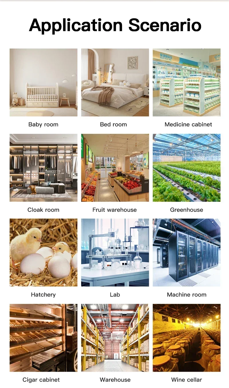 Tuya WiFi Temperature Humidity Sensor °C/°F Switchable Smart Home APP Remote Alarm Works with Alexa Google Home Yandex Alice