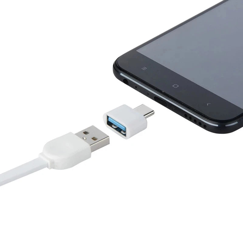1-5pcs USB A Female to Type C Male Data Connector Mini Type C to USB Adapter For Xiaomi Huawei Android Mobile Phone MacBook iPad